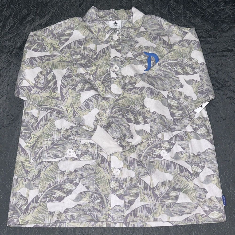 Disneyland Resort Spirit Jersey Shirt Jacket Tropical Palm Button Down Shacket